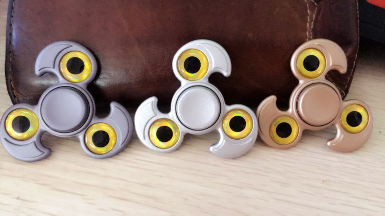 Eagle Design Aluminum Metal Fidget Spinner Stress Reducer TOY for Autism Adult, Child (Mix Color)